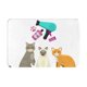 thumbnail image 1 of Balery Pet Care Grooming Felpudo de franela, resistente a las manchas y a la decoloración, para uso interior y exterior, fácil de limpiar, 40 x 60 cm, 1 of 7