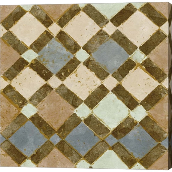 Great Art Now Tile of Squares I by Alonzo Saunders, Canvas Wall Art, 12W x 12H