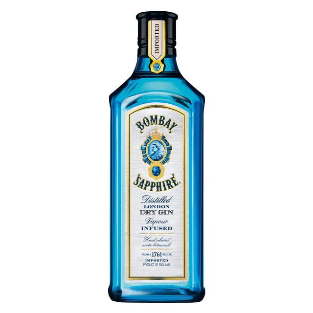 Bombay Sapphire, Ginebra 700 Ml, 10 Ingredientes Botánicos, Gin Tonic Premium, Infusión Al Vapor