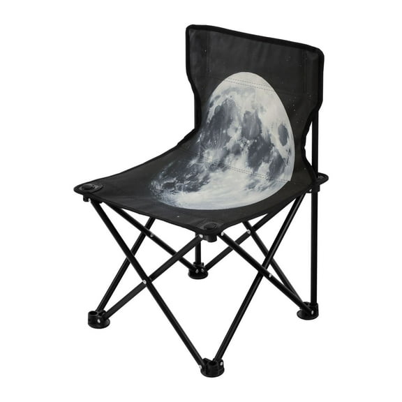 Outdoor Folding Chair 14.46x14.46x22.83 Inches, Camping Folding Chair Easy to Carry Ideal for Outdoor Picnics Camping Park Fishing Beautiful Big Moon