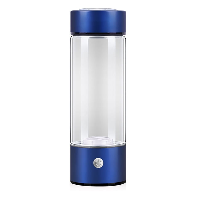 Naiovety Botella de agua rica en hidrógeno de acero inoxidable alimentada por antideslizante a prueba de golpes 420ml taza cilíndrica redonda Accesorios para electrodomésticos Azul oscuro Naiovety HA084653-05