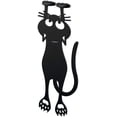 thumbnail image 1 of Marcapáginas Gato Curioso Color Gato Negro 12cm Plástico/Nylon, 1 of 3