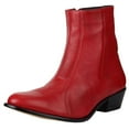 thumbnail image 3 of Marc Fisher Womens MARIETA 2 Faux Leather Zipper Ankle Boots, 3 of 3
