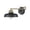 Matte Black / Vintage Brass, variant on Millennium Lighting Ellison 1 Light Swing Arm Sconce