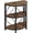 Brown, variant on LiteHaven Half Round End Table for Living Room, 3-Tier Half Circle Side Table with Metal Frame, Industrial Half Moon Table, Half Coffee Accent Table Bedside Table for Bedroom,Brown