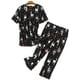 Ensemble Pyjama en Coton pour Femmes Pantalon Capri à Manches Courtes Vêtements de Nuit Plus Taille S-3XL – image 2 sur 7