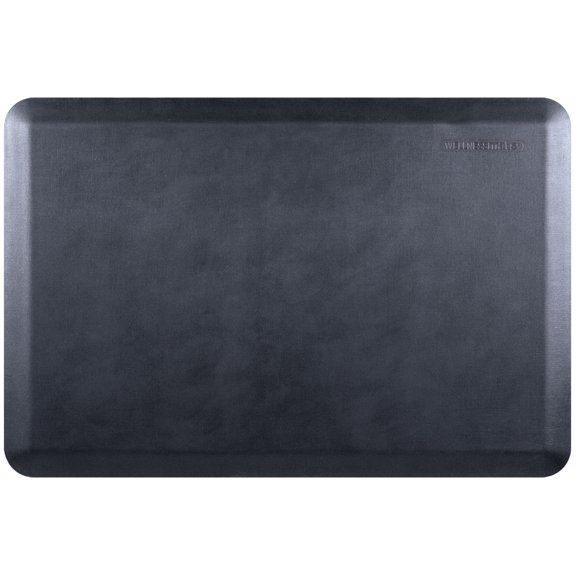 WellnessMats Estates Linen 3' x 2' Anti-Fatigue Mat (Midnight Blue)