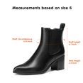 thumbnail image 3 of Botines Chelsea DREAM PAIRS SDAB2314W con tacón bloque de 7 cm, 3 of 8