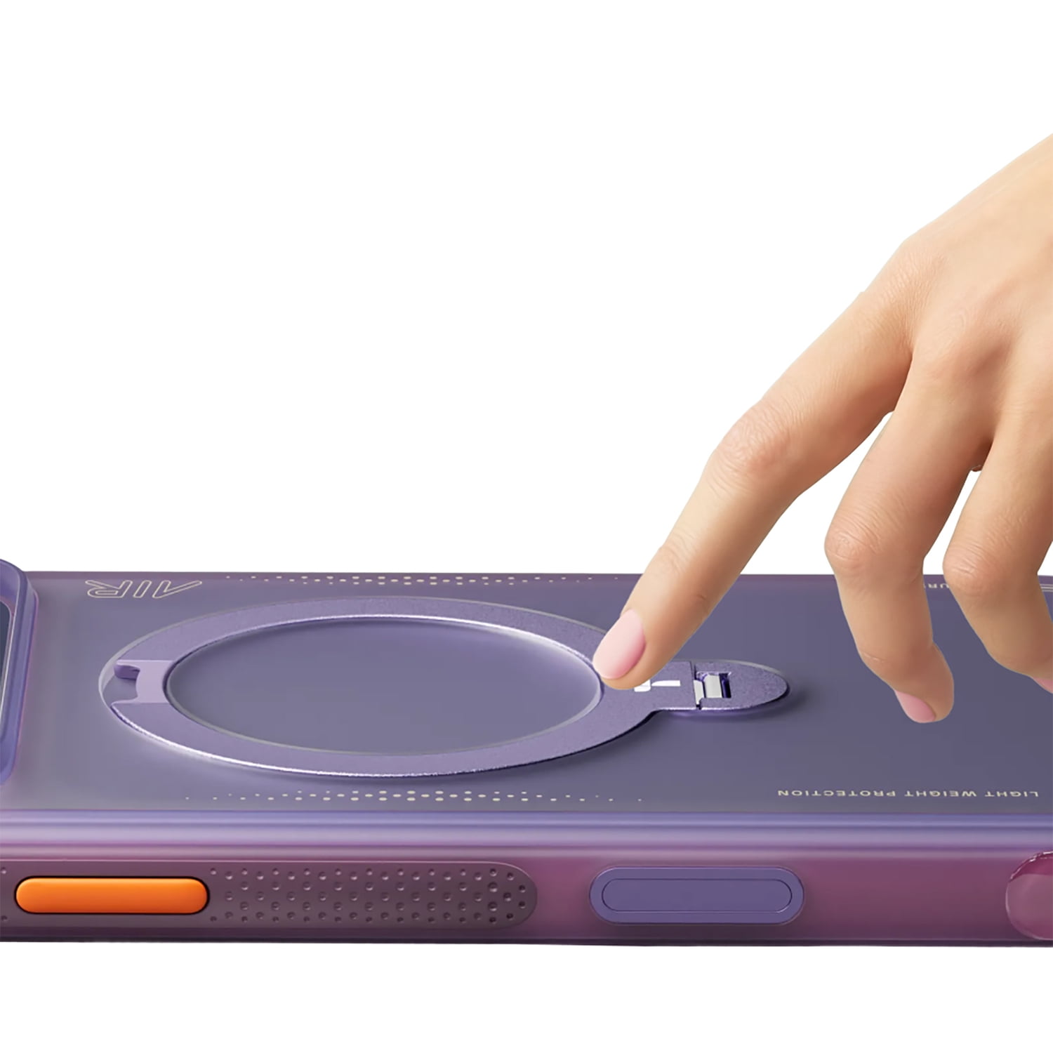 TORRAS iPhone 17 Pro Ostand Spin Air Case , Aurora Purple