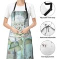 thumbnail image 6 of Uemuo Vintage Rose1 Pattern Waterproof Apron Adjustable Dishwasher Apron- Apron for Women Men Heavy Duty Work Apron for Dishwashing Chemical Lab, 6 of 9
