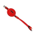 thumbnail image 5 of Línea de datos telescópica 3 en 1 3A Cable cargador de cable de carga rápida para teléfono móvil con múltiples cabezalesRojo, 5 of 5