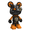 Orange&Black, variant on ROUASD Punk Mecha Bear 3D Metal Model Puzzle Kit – 140PCS DIY Assembly with Light-Up Eye, Collectible Desktop, Unique Gift for Adults (Black&White)