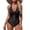 Black, variant on Women's One-Piece Solid Color Athletic Bikini Swimsuit, Sporty Fit for Swimming & Beach, Sleek Womens Bikini Swimsuits for Training,Blue S