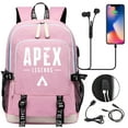 thumbnail image 2 of YOPTOP Étudiants APEX Legends Sac à Dos Port de Charge USB Sac de Jour Léger Sac de Voyage Sac à Dos Graphique, 2 of 7