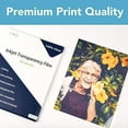 thumbnail image 3 of Inkjet Transparency Film - Inkjet Transparent Paper for Overhead & Screen Printing - Thick Transparency Sheets & Printable Plastic Sheets for Crafts - 8.5 x 11 Inches, Pack of 30$$Office, 3 of 7