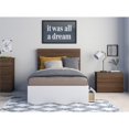 thumbnail image 1 of Merlin 3 Piece Twin Size Bedroom Set  Walnut and White, 1 of 8