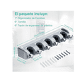 thumbnail image 2 of Porta Escobas Organizador De Escobas 5 Espacios Y 6 Ganchos Xtellar gris, 2 of 4