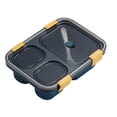 thumbnail image 2 of 3 Packs Kids Chill Leak-Proof Lunch Box - Included Reusable Ice Pack Keeps Food Cold, 3-Compartment Bento Box, Microwave/Dishwasher Safe, 2 of 9
