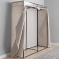 thumbnail image 4 of Mainstays All-Metal 60-inch Closet, Extra Wide Single Steel Tier Zippered Clothes Closet, Bedroom, Grey Pumice, 4 of 8