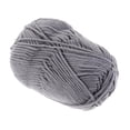 thumbnail image 4 of Hilo de algodón de leche de 50 g, grueso, tejido a mano, para tejer a ganchillo, cálido, para suéteres, sombreros, bufandas y manualidades (gris oscuro)., 4 of 7