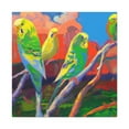 thumbnail image 3 of "Parakeets in Flight" - Canvas, 3 of 25