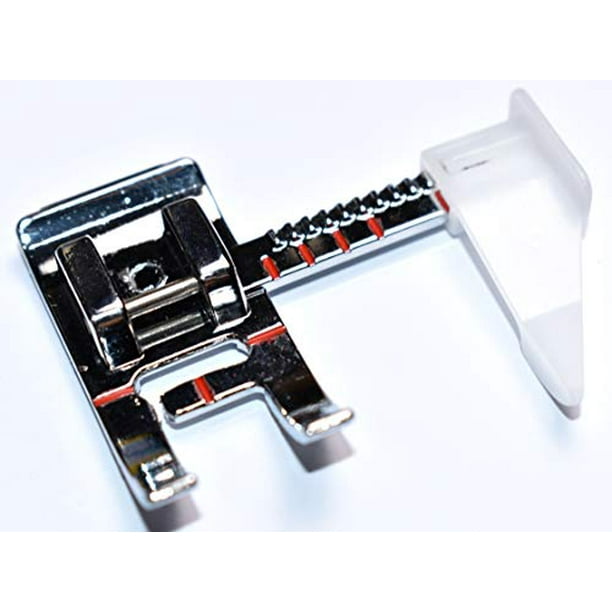 Sewing Machine Presser Foot with Adjustable Guide. Fits Low Shank