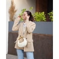 thumbnail image 3 of Bolso de mano JW PEI Orla Weave de cuero vegano blanco, 3 of 5