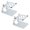 White, variant on High Stability Monitor Speakers Stand Risers Comfortable Viewing Angles Stand Mount Speakers Support Metal Risers