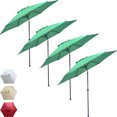thumbnail image 1 of Sombrilla Con Angulo Kit 4 Piezas Jardimex  Jardin Playa 2.7 Metros Verde, 1 of 10
