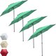 thumbnail image 1 of Sombrilla Con Angulo Kit 4 Piezas Jardimex  Jardin Playa 2.7 Metros Verde, 1 of 10