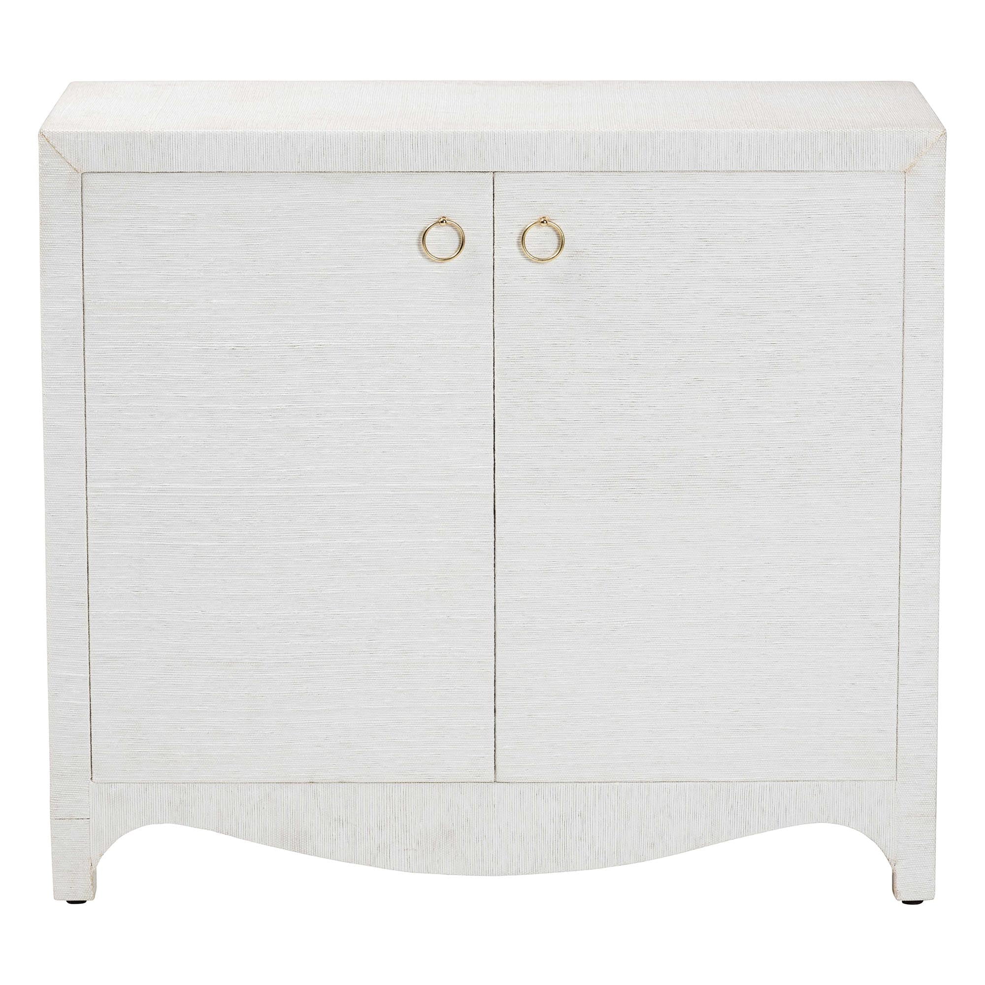 bali & pari Ximena Boho Storage Cabinet, White
