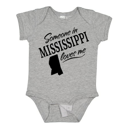 

Inktastic Someone in Mississippi Loves Me Gift Baby Boy or Baby Girl Bodysuit
