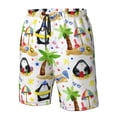 thumbnail image 4 of Balery Penguins On The Beach Traje de Baño Estilo Hawaiano para Hombre, Shorts de Secado Rápido con Bolsillos-X-Large, 4 of 6