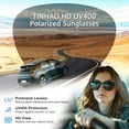 thumbnail image 3 of TINHAO Polarized Sunglasses Over Glasses, Wrap Around Cat Eye Sun Glasses Fit Go Over Shades for Driving, 3 of 7