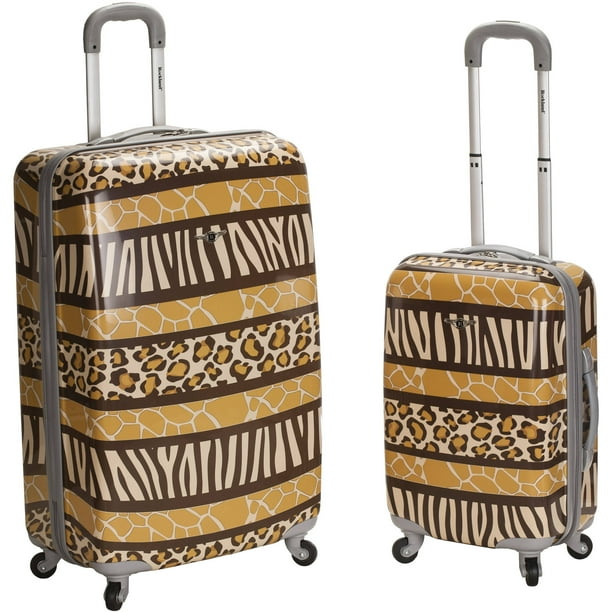 Rockland Rockland Luggage 2Piece Hardsidie Polycarbonate/ABS Upright Luggage Set F200