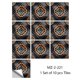 thumbnail image 3 of 10 piezas/juego de pegatinas de pared de película dura de cristal de mandala, para cocina, baño, armario, decoración, arte mural, impermeable, PVC, 3 of 5