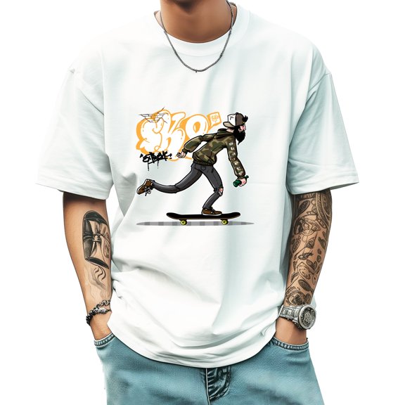 Men's Short Sleeve Graphic T shirt Collection Summer New Trend Sports Shirt Select