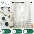 thumbnail image 6 of OLV Adjustable Single Curtain Rod 1" Diameter for Windows Heavy Duty 30-60 Inch,Black, 6 of 7