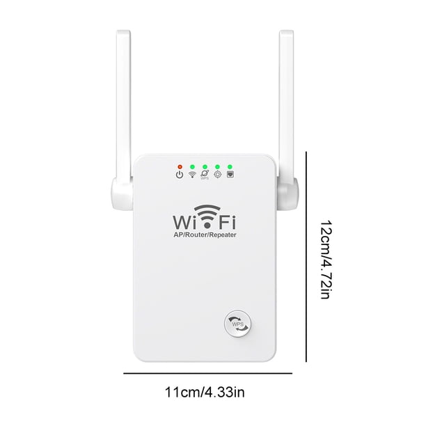Repetidor Inalámbrico Repetidor inalámbrico 2.4GHz IEEE 802.11 Amplificador de señal WIFI 300M (Enchufe blanco de EE. UU.) Ndcxsfigh Para estrenar