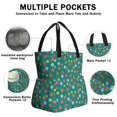 thumbnail image 3 of Pioneer Flower Floral Print Pattern Drawstring Lunch Bag Women - Drawstring Lunch Bag Insulated for Work Office - Stain-Resistant Large Lunchbags for Women with Multi-Pockets, 3 of 6