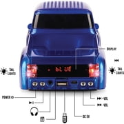 سماعة بلوتوث محمولة Qfx مع إضاءة Led ، أزرق ، Bt-1956