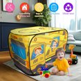 thumbnail image 4 of Jokapy Pop-Up Engineering Truck Fabric Tent for Kids, Indoor & Outdoor Pretend Toy Playhouse, Yellow, 4 of 11