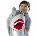 thumbnail image 4 of Melissa & Doug Giant Shark - Lifelike Stuffed Animal (over 3 feet long), 4 of 6