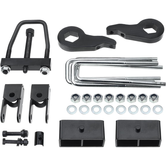 A-Premium 3" Front & 2" Rear Suspension Leveling Lift Kit Compatible with Chevrolet Silverado 1500 1999-2006 Silverado 1500 Classic GMC Sierra 1500 Classic