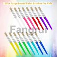 thumbnail image 5 of For 16 pcs paint brushes kids washable children colorful big paint brush set round acrylic brush lar, 5 of 5