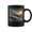 Black, variant on Futuristic Space City Vinyl Record Player SciFi Cityscape Coffee Mugs