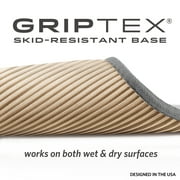Microdry Ultra Absorbent CoreTex Memory Foam Bath Mat with GripTex Skid-Resistant Base, 17 x 24, Light Gray