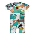 thumbnail image 5 of Phineas And Ferb Baby Romper Short Sleeve Bodysuits Soft Rompers Summer Clothes One-Piece Jumpsuits Outfits 12-18M, 5 of 8