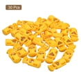 thumbnail image 3 of Unique Bargains 30Pack 5.5x3mm Cord Lock Plastic Single Hole Spring Toggle Stoppers, Dark Yellow, 3 of 5
