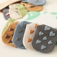 thumbnail image 2 of B91xZ Unisex Low Cut Socks Non Slip Grip Socks Half Cushion Crew Socks,Orange 1-3 Years, 2 of 5